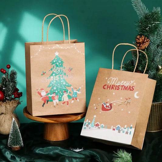 🎁Pungi de cadouri cu tematică de Crăciun